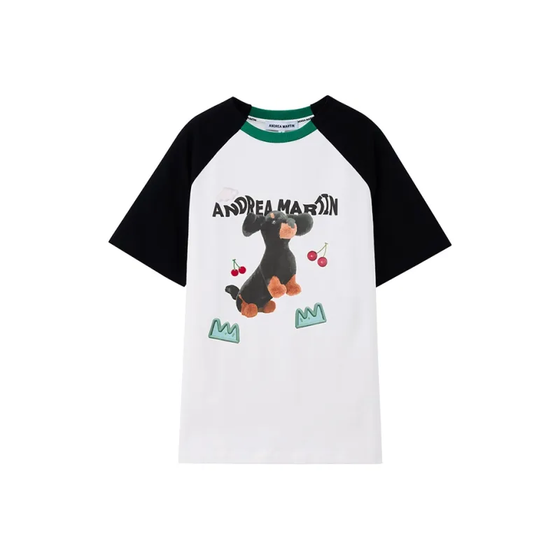 ANDREA MARTIN Raglan Sleeve T Shirt Women's-0