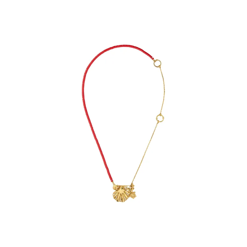 VERSACE Shell pendant Necklace-1