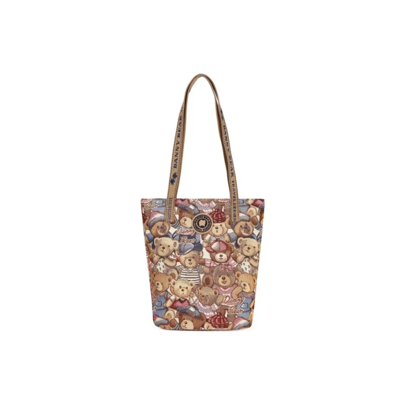 DANNYBEARJEANS Fabric Tote Bag, Shopping Bag, Shoulder Bag Women's Milan Bear-0
