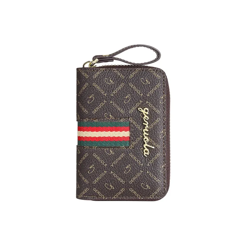 Gorora PVC Coin Purse Regular Women's Coffee-0