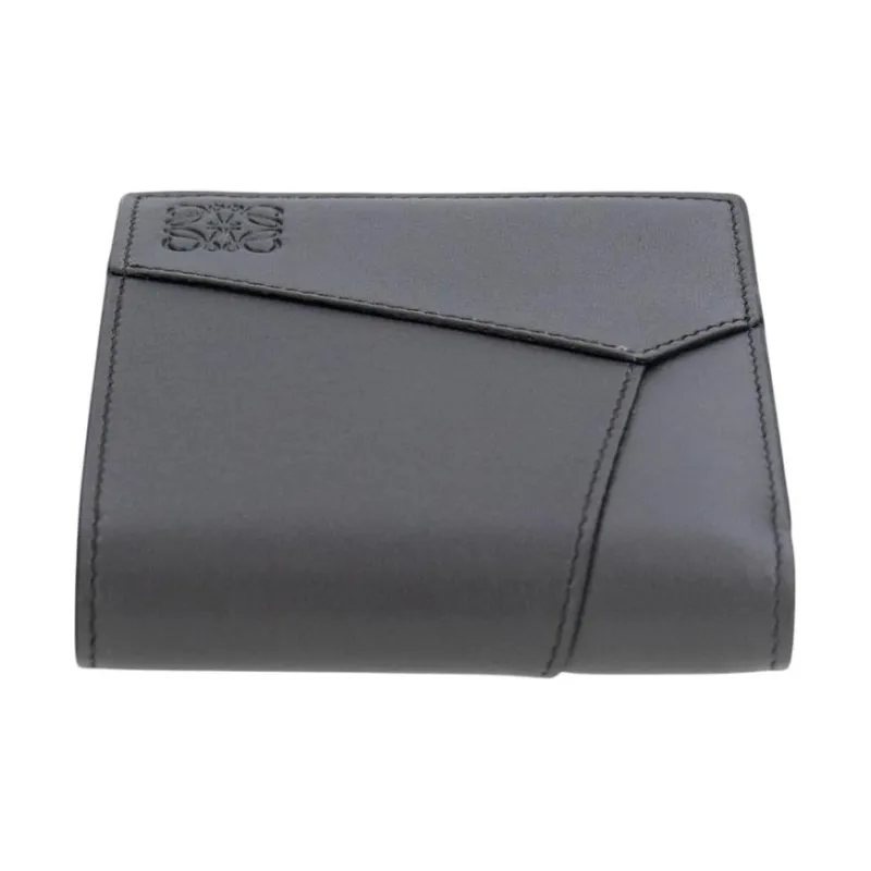 LOEWE Calfskin Wallet Men's Dark Gray-3
