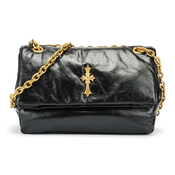 Ed Hardy Cow Leather Shoulder Bag Women's Multicolor
