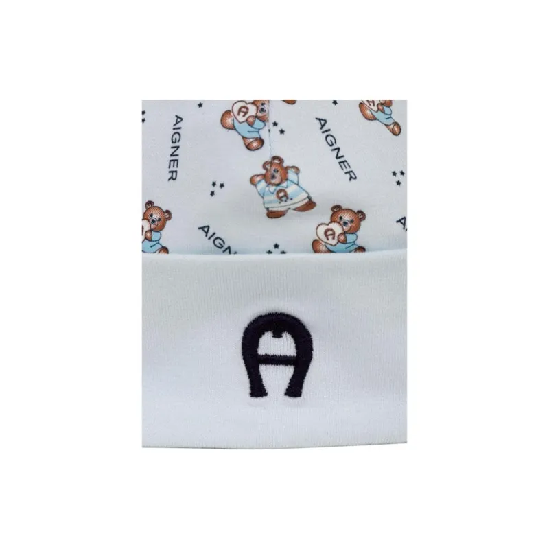 AIGNER Cotton, Elastane Hats & Caps Kids' White-1