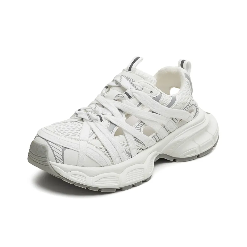 Teenmix Cushioning, Slip Resistant, Abrasion Resistant, Impact Resistant Low Top Chunky Sneakers Women's-6