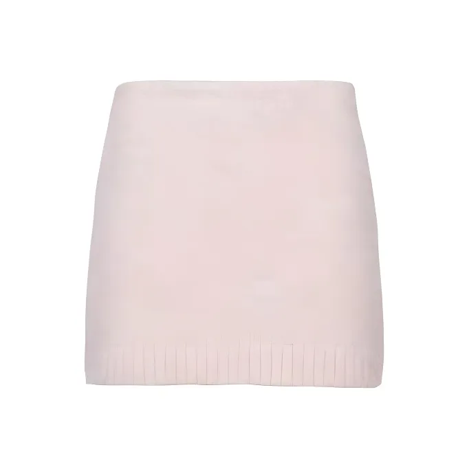 PRADA Triangle logo Wool Miniskirt-0