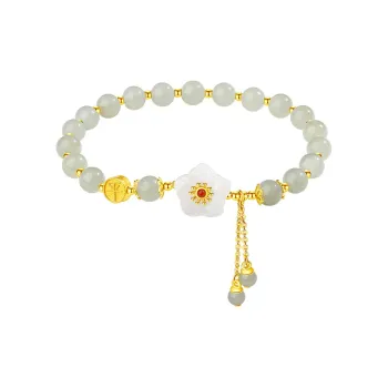 Fu Ru Ji Bracelets Pale Greenish White Jade Women's
