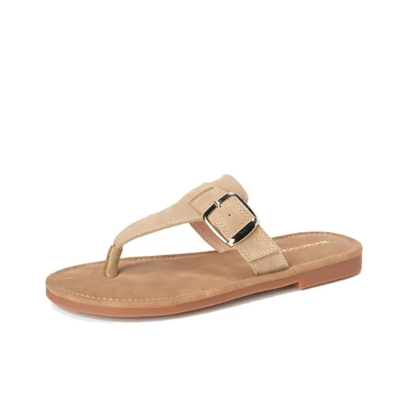 City Camel Rubber Sole Slip Resistant Flip Flops Women's-4