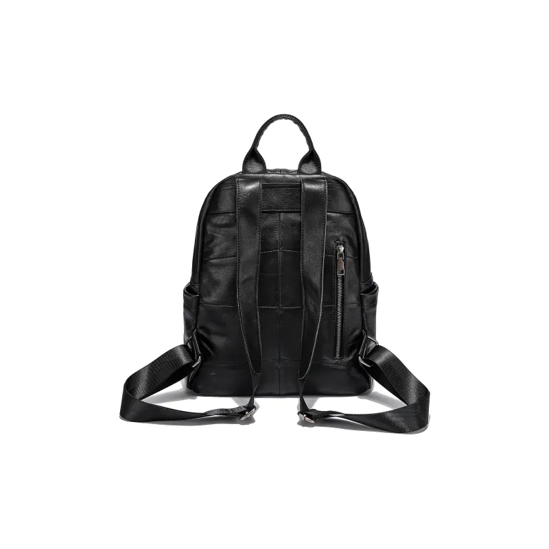 Ace Paul Cow Leather Backpack Unisex Black-3