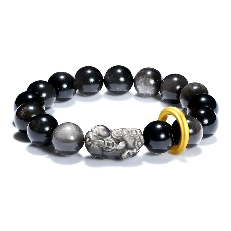ZKY Obsidian Jade Bracelets Unisex-1