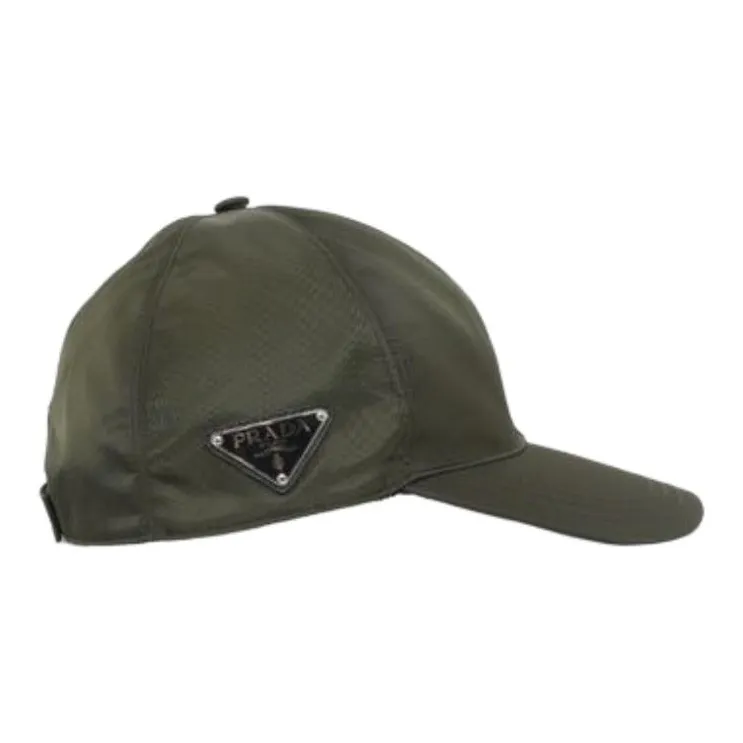 PRADA Logo Plaque Baseball Cap-2