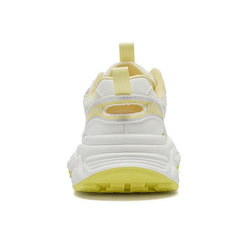 La Chapelle Abrasion Resistant Low Top Chunky Sneakers Women's Yellow-4