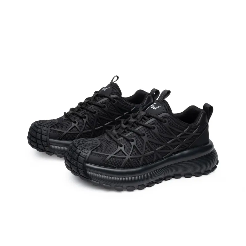 FED Casual Shoes Men Low Top Black/Beige-2
