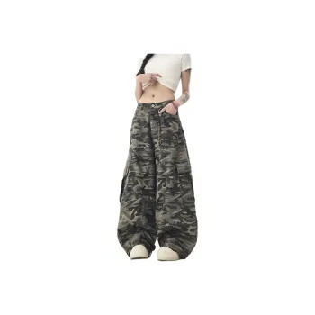 T IRA Cargo Pants Unisex Camouflage Summer