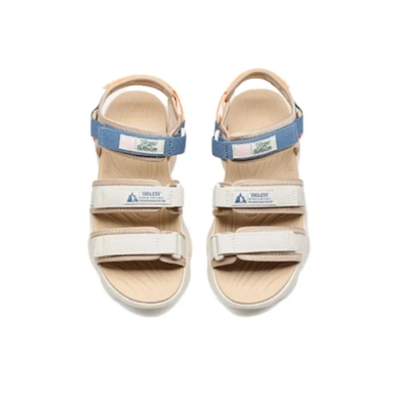 XTEP Beach Sandals Women's Brown Beige-3