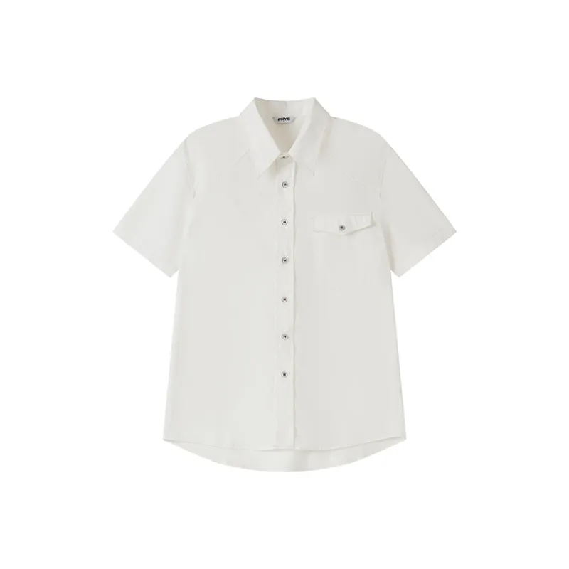 WULISHAONIAN Shirts Unisex White-0
