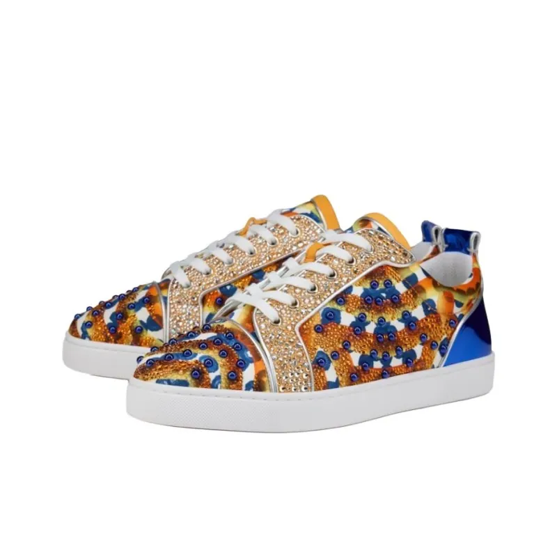 CL Louis Junior No Limit Gaagal Low Top Skateboard Shoes Men's Gold-2