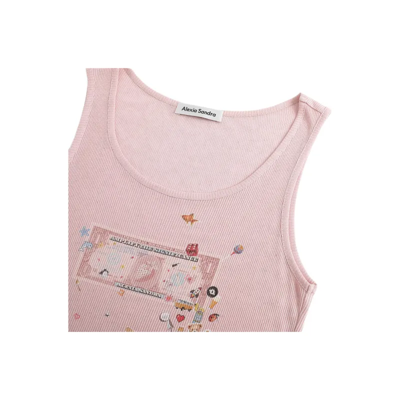 Alexia Sandra Tank Tops Women's Pink-6