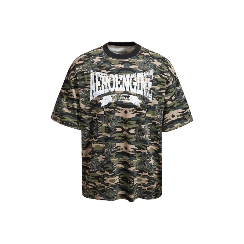 WILDX T Shirts Unisex Turbo Camouflage-0