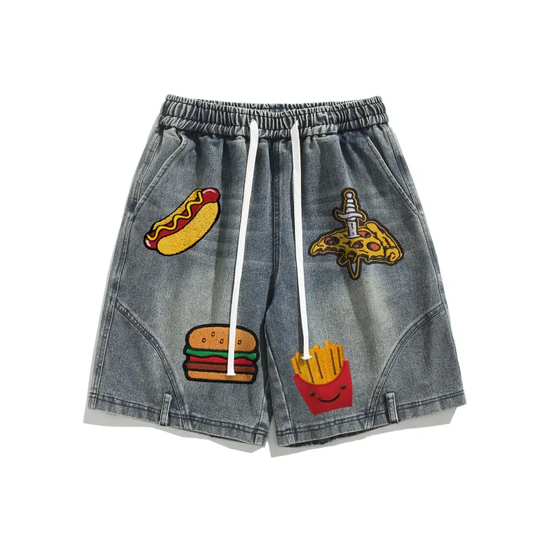 A02 Denim Shorts Unisex-2