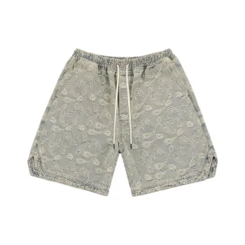 1807 Denim Shorts Unisex Paisley