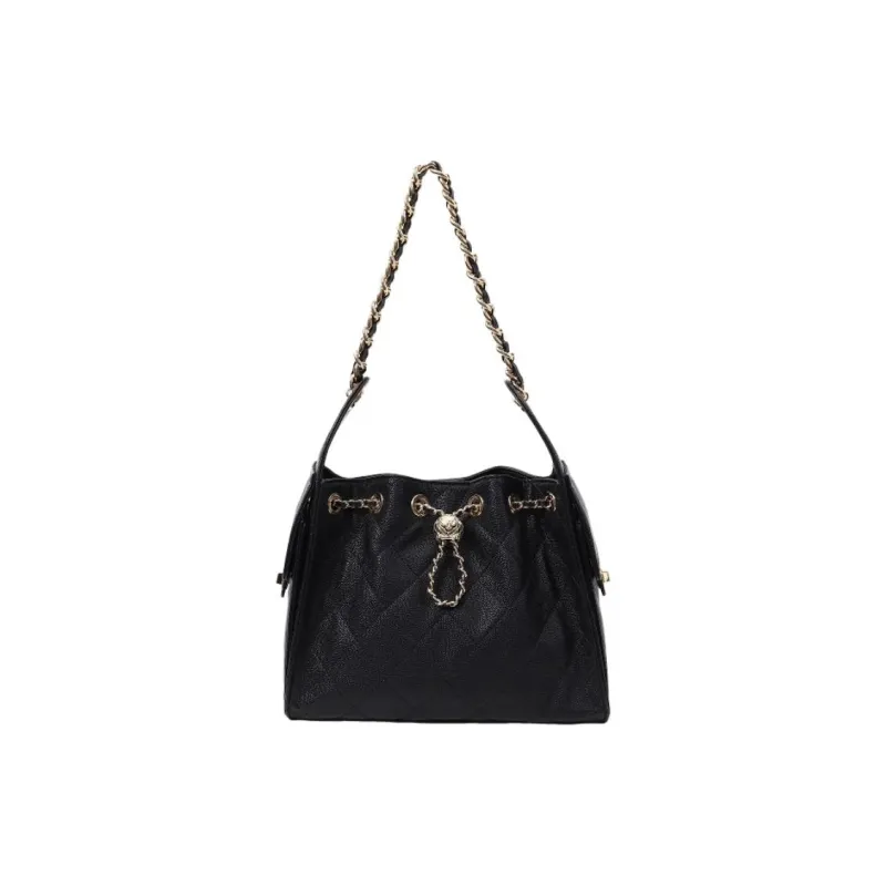 PAYOT Synthetic Leather 25bag Shoulder Bag Regular Women's Black-0