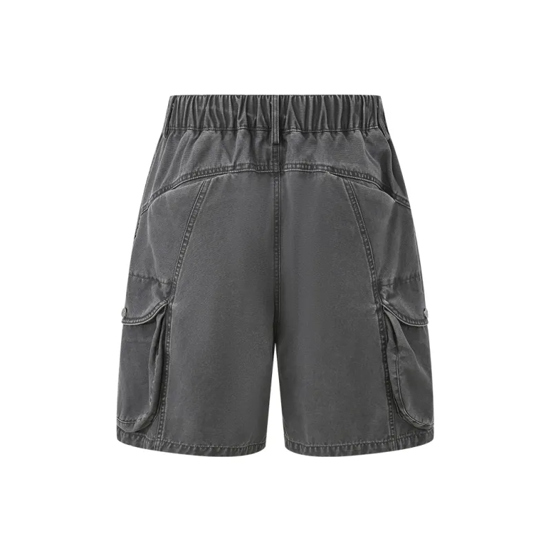 CHINISM Blackwater Series Cargo Shorts Unisex Washed Gray-1