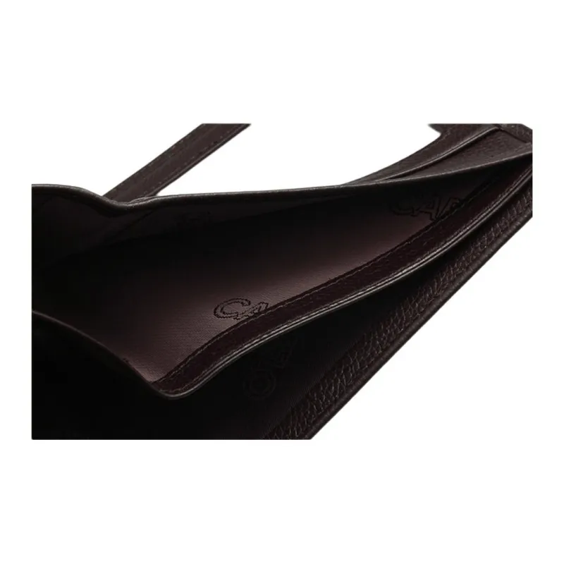 CARTELO Top Grain Cow Leather Wallet Regular Men's Black-2