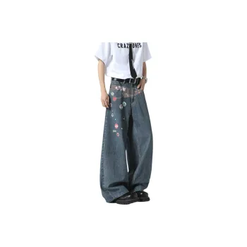 KSEK Jeans Unisex Denim Blue[High Quality, Fun Print]