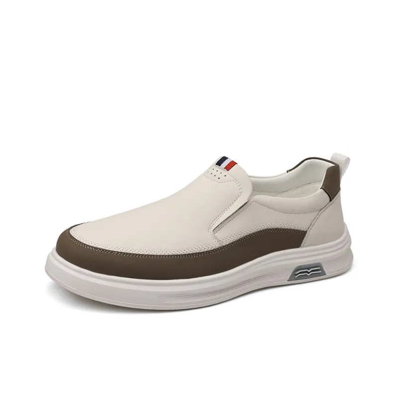 PTLS Men's Casual Shoes Men Low Top Brown/Yellow-5
