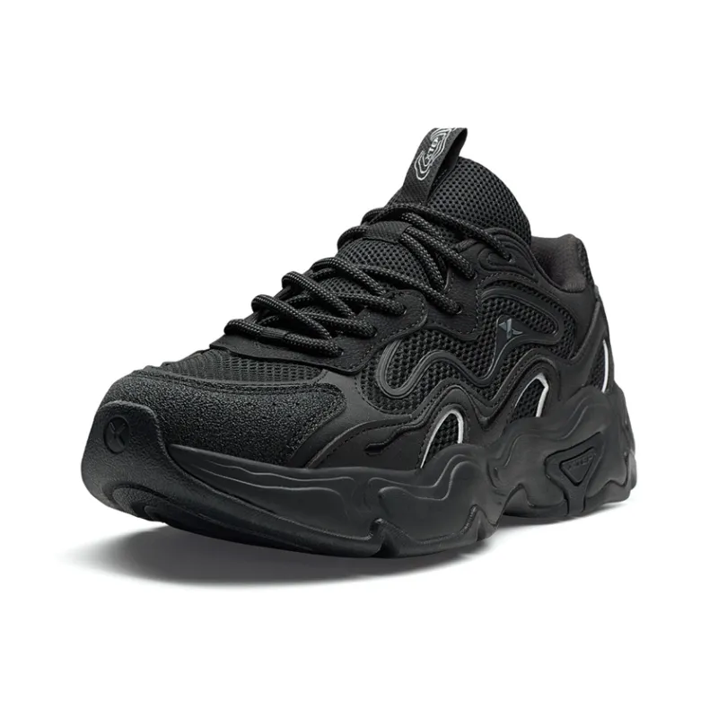 XTEP Nomadic Wear resistant And Lightweight Low Top Casual Shoes Men's Black-1