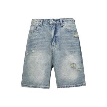 OX FREAK Denim Shorts Unisex Blue