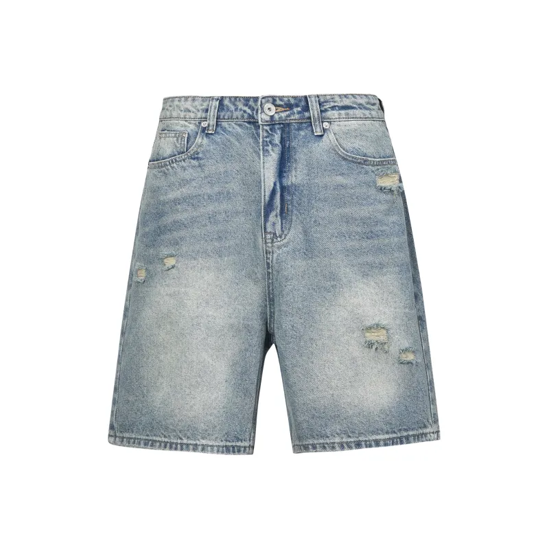 OX FREAK Denim Shorts Unisex Blue-0