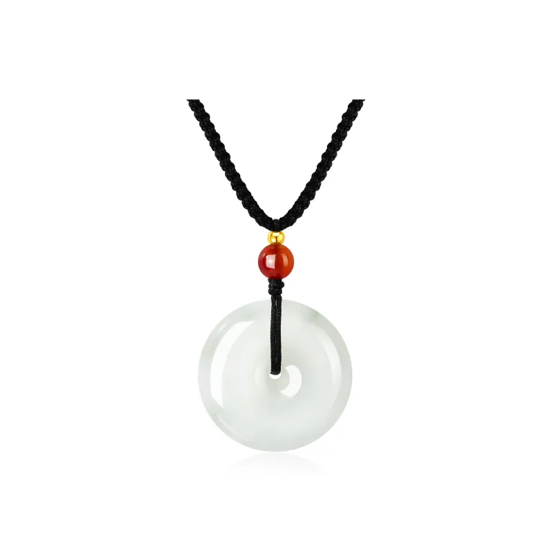 Lao Feng Xiang Natural Tianshan Jade Necklaces Unisex-0