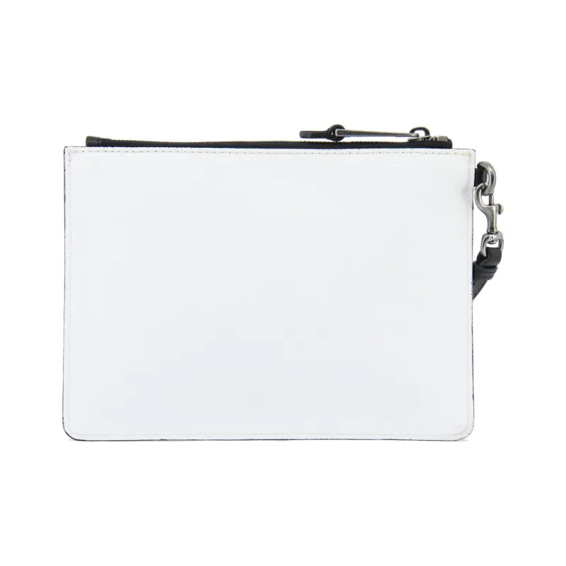 MOSCHINO PU Clutch Regular Women's White-2