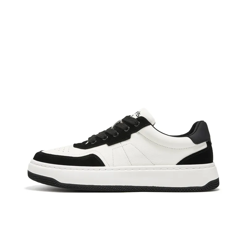 MILLIE'S Low Top Skateboard Shoes Men's White Black-0