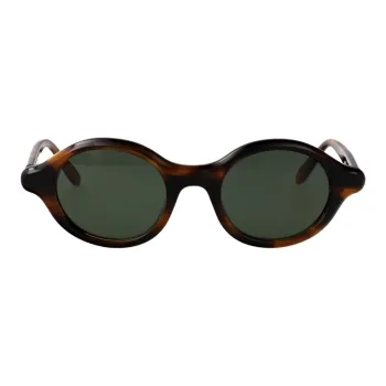 LOEWE Plastic Oval Sunglasses Men's Brown
