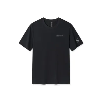 XTEP Fan Chengcheng Personally Designed Collection T Shirts Unisex Jet Black