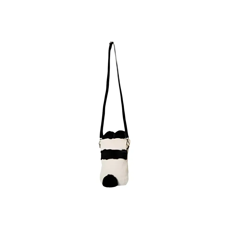 Skechers Fabric Shoulder Bag Crossbody Bag Small Size Women's White & Black-1