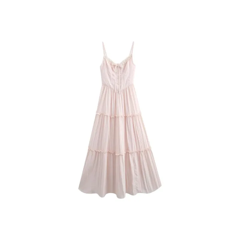GOSO Slip Dresses Women's Pink-0