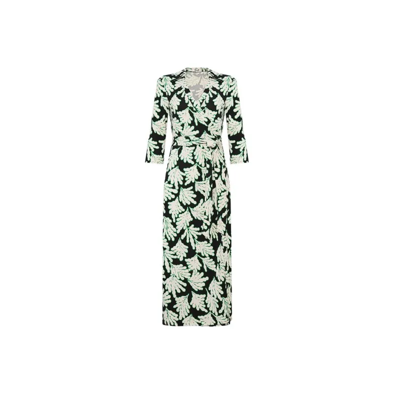 Diane Von Furstenberg FW25 Long Sleeved Dress Women's Green-0