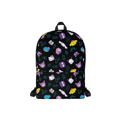 Sanrio Polyester Backpack Medium Size Women's Black