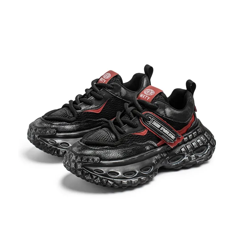Colorful Creations Slip Resistant, Abrasion Resistant, Breathable, Height Increasing Chunky Sneakers Men's-10