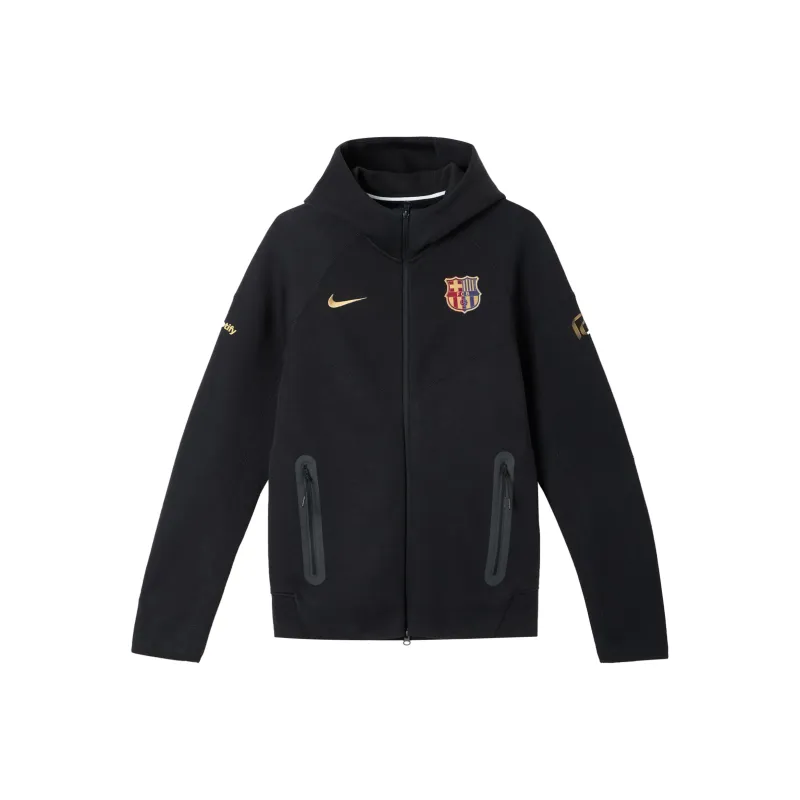 Nike F.C. Barcelona Tech Fleece Windrunner Sweatshirt Men's Black-4