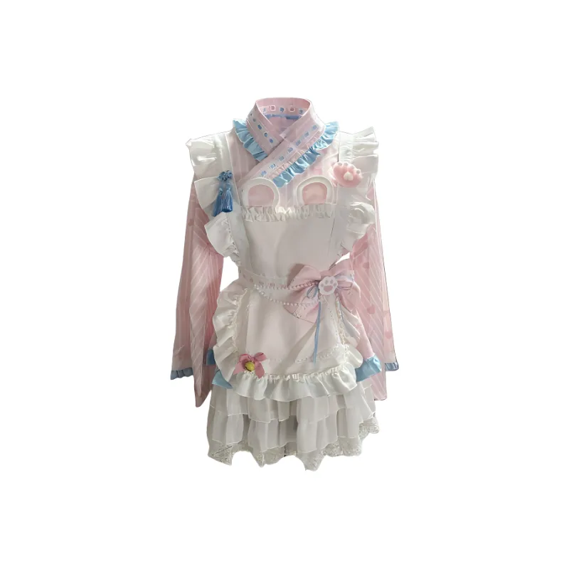 OUTDOORPRINCE Lolita Fashion Women's Pink White-0