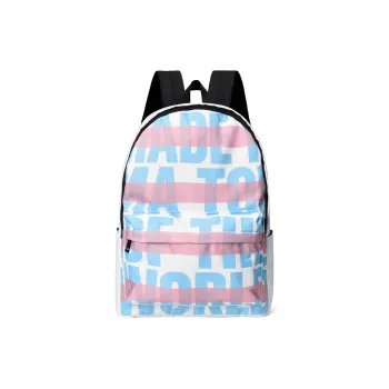 Soundbyte × ONRF Collaboration Polyester Backpack Unisex Blue