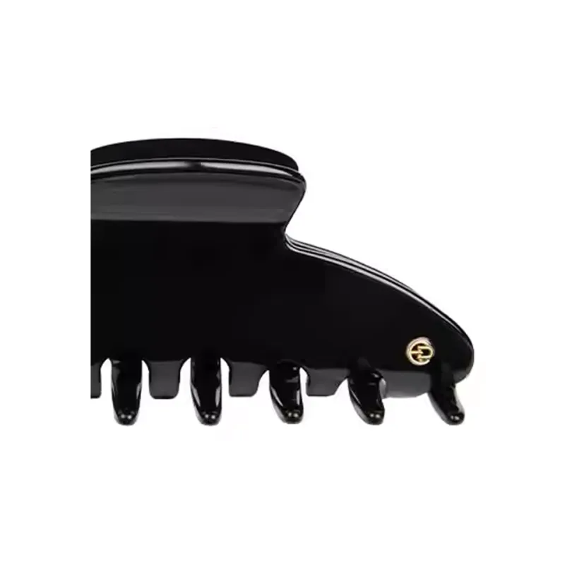 EVITA PERONI Acetate Plate Hair Clips Women's Black-1