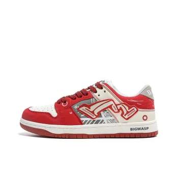 BIGWASP Low Top Skateboard Shoes Unisex Red