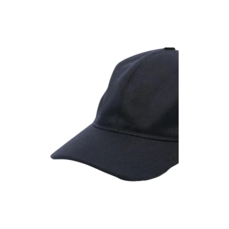 Tagliatore Virgin Wool Baseball Caps Men's Black-2