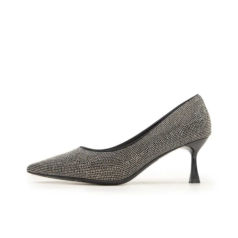 FED Slim Heel High Heels Women's Silver-0