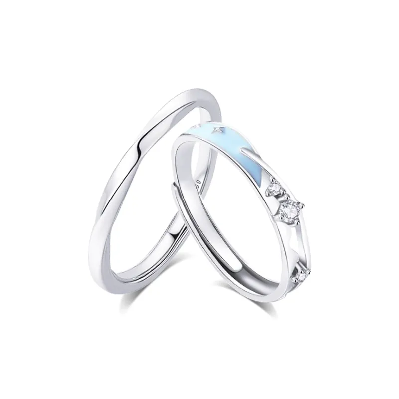 KUMET Sterling Silver Rings Unisex-0